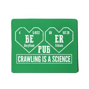 Periodic Table Beer Pub Crawling Is A Science Mousepad