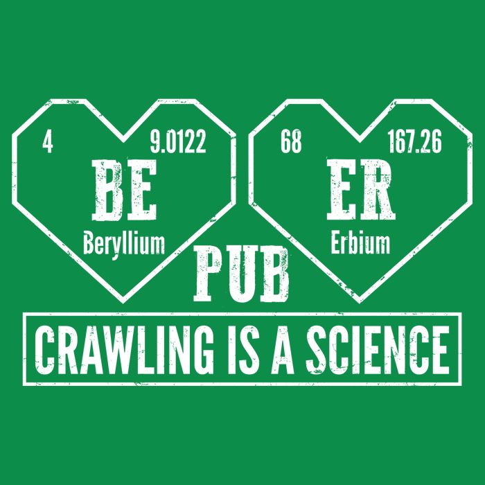 Periodic Table Beer Pub Crawling Is A Science Tall Hoodie
