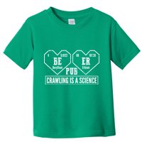 Periodic Table Beer Pub Crawling Is A Science Toddler T-Shirt