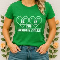 Periodic Table Beer Pub Crawling Is A Science Womens T-Shirt