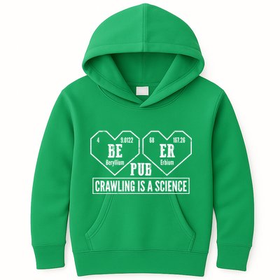 Periodic Table Beer Pub Crawling Is A Science Kids Hoodie