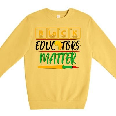 Periodic Table Black Educators Matter Premium Crewneck Sweatshirt