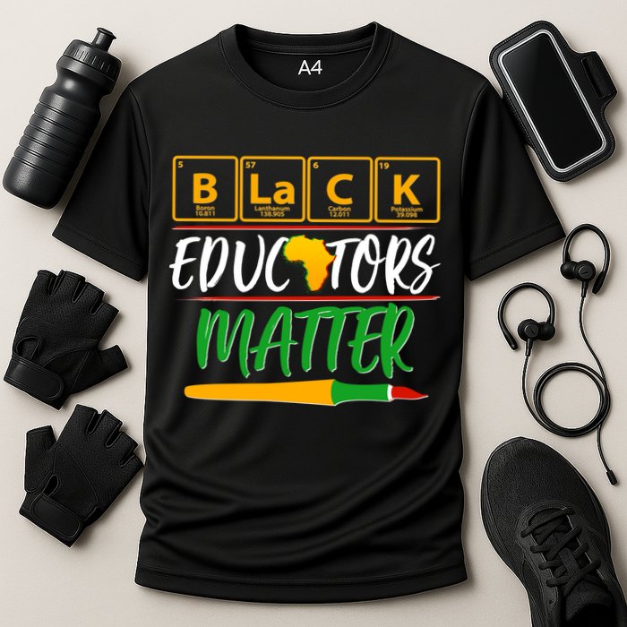 Periodic Table Black Educators Matter Cooling Performance Crew T-Shirt
