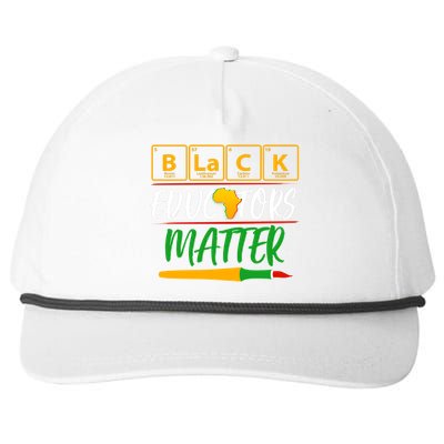 Periodic Table Black Educators Matter Snapback Five-Panel Rope Hat