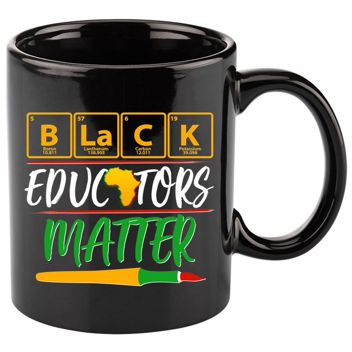 Periodic Table Black Educators Matter 11oz C Handle Ceramic Mug