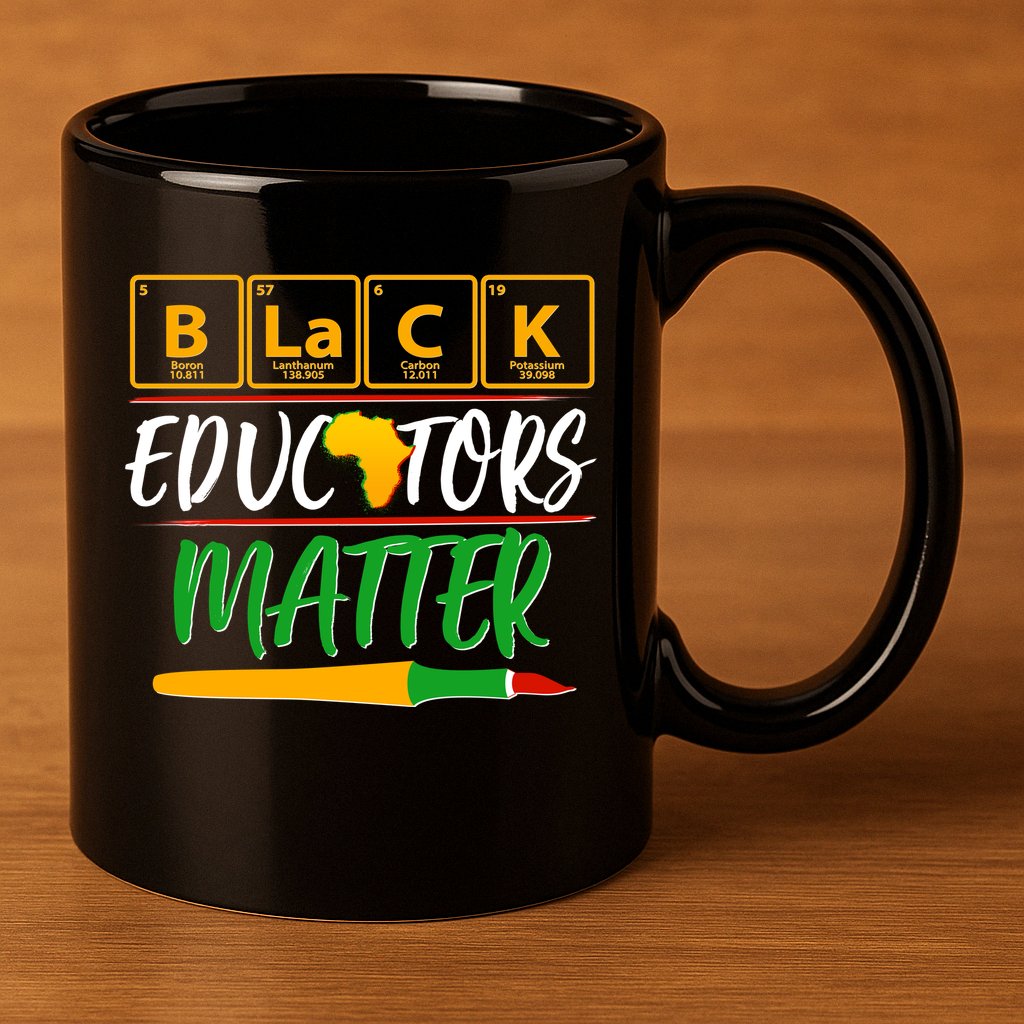Periodic Table Black Educators Matter 11oz C Handle Ceramic Mug