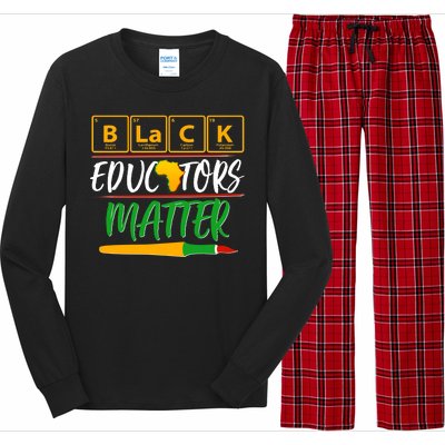 Periodic Table Black Educators Matter Long Sleeve Pajama Set