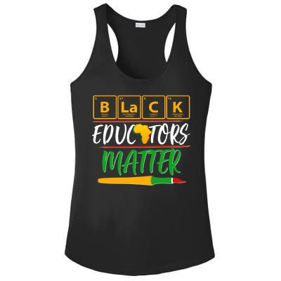 Periodic Table Black Educators Matter Ladies PosiCharge Competitor Racerback Tank