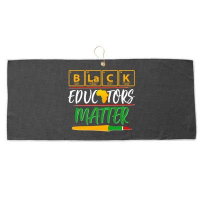 Periodic Table Black Educators Matter Large Microfiber Waffle Golf Towel