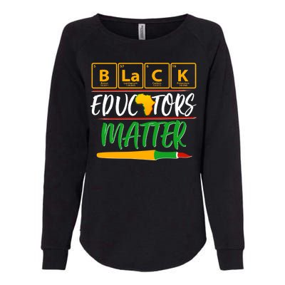 Periodic Table Black Educators Matter Womens California Wash Sweatshirt