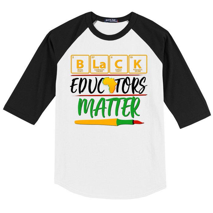 Periodic Table Black Educators Matter Baseball Sleeve Shirt