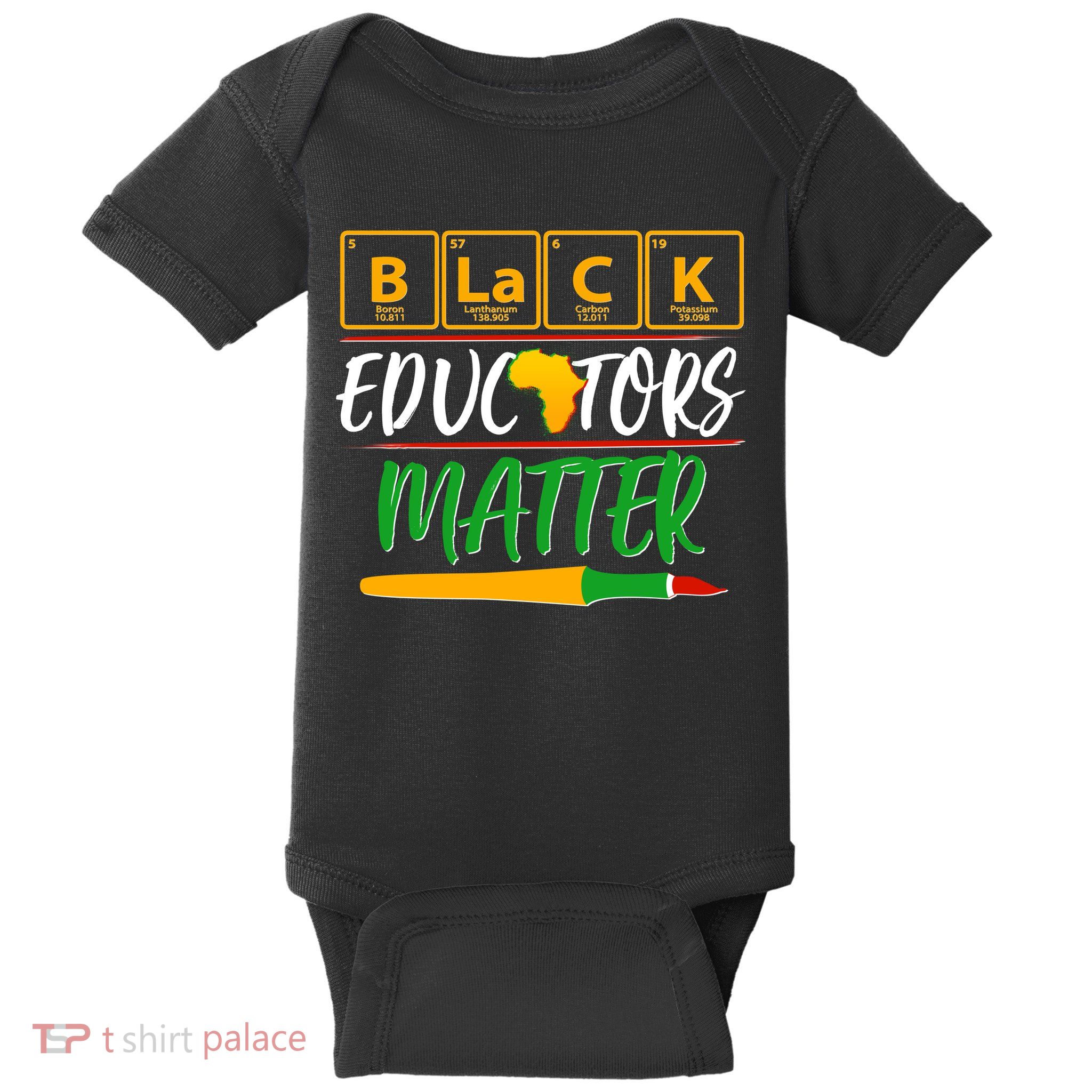 Periodic Table Black Educators Matter Baby Bodysuit