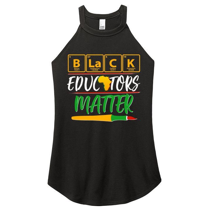 Periodic Table Black Educators Matter Women's Perfect Tri Rocker Tank