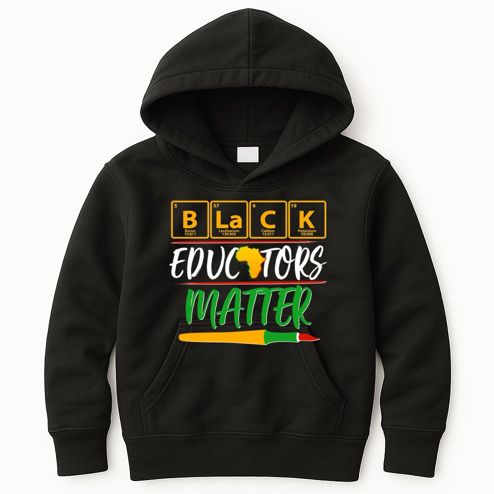 Periodic Table Black Educators Matter Kids Hoodie