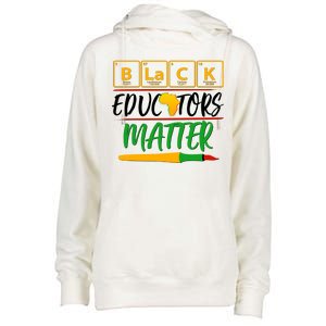 Periodic Table Black Educators Matter Womens Funnel Neck Pullover Hood