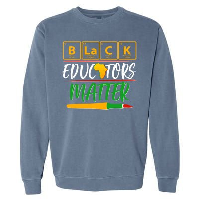 Periodic Table Black Educators Matter Garment-Dyed Sweatshirt