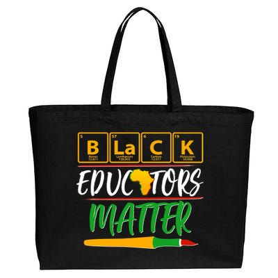 Periodic Table Black Educators Matter Cotton Canvas Jumbo Tote