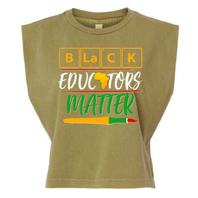 Periodic Table Black Educators Matter Garment-Dyed Women's Muscle Tee