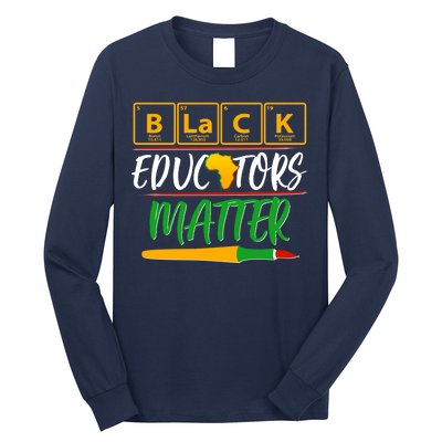 Periodic Table Black Educators Matter Long Sleeve Shirt