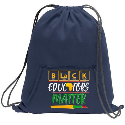 Periodic Table Black Educators Matter Sweatshirt Cinch Pack Bag