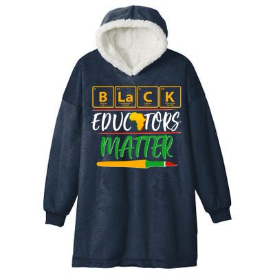 Periodic Table Black Educators Matter Hooded Wearable Blanket