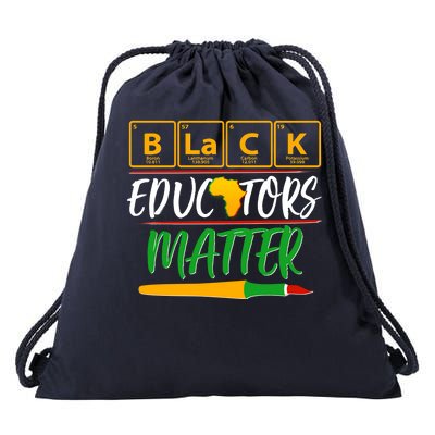 Periodic Table Black Educators Matter Drawstring Bag