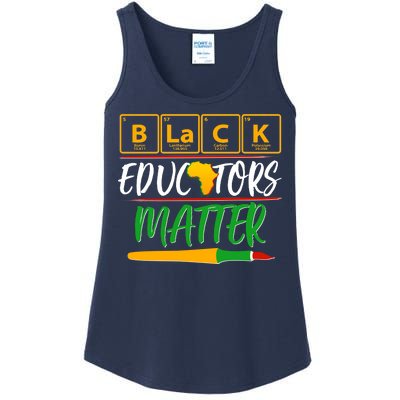 Periodic Table Black Educators Matter Ladies Essential Tank