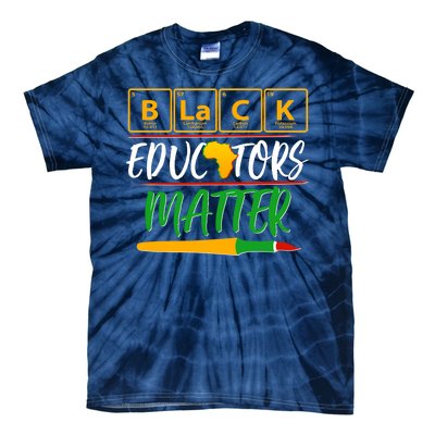 Periodic Table Black Educators Matter Tie-Dye T-Shirt