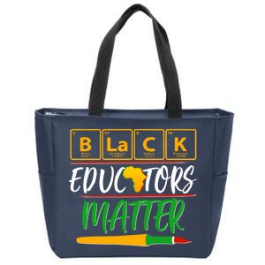 Periodic Table Black Educators Matter Zip Tote Bag