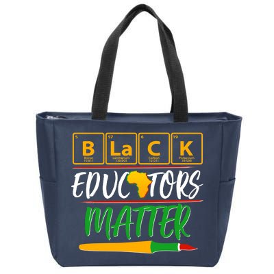 Periodic Table Black Educators Matter Zip Tote Bag