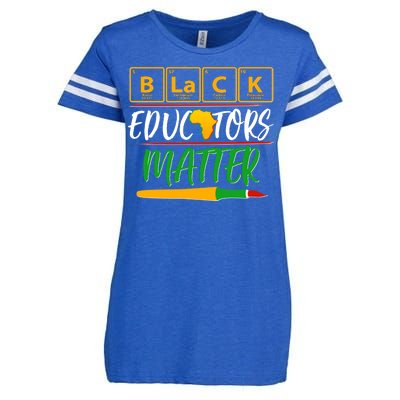 Periodic Table Black Educators Matter Enza Ladies Jersey Football T-Shirt