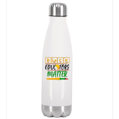 Periodic Table Black Educators Matter Stainless Steel Insulated Water Bottle