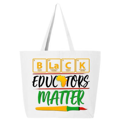 Periodic Table Black Educators Matter 25L Jumbo Tote