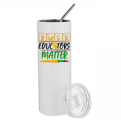 Periodic Table Black Educators Matter Stainless Steel Tumbler