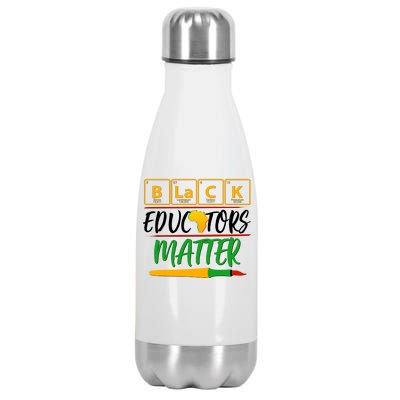 Periodic Table Black Educators Matter Stainless Steel Insulated Water Bottle