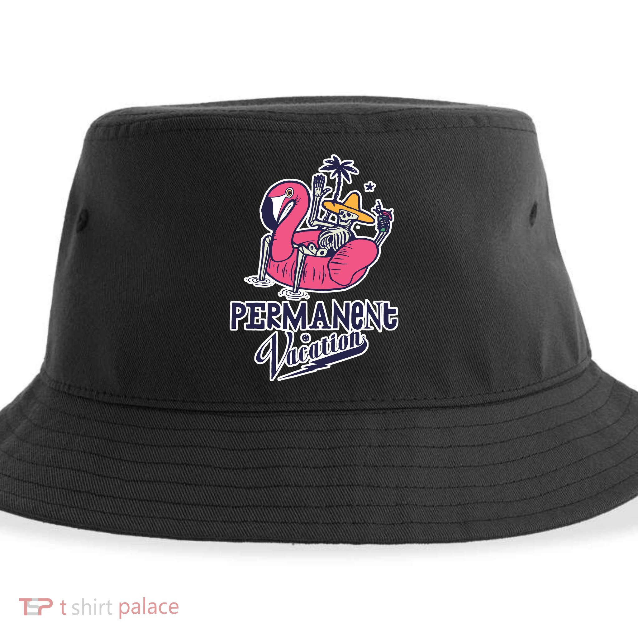 Permanent Vacation Sustainable Bucket Hat