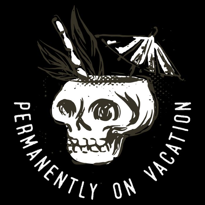 Permanently On Vacation USA-Made Doggie Bandana