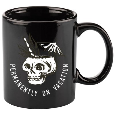 Permanently On Vacation 11oz C Handle Ceramic Mug