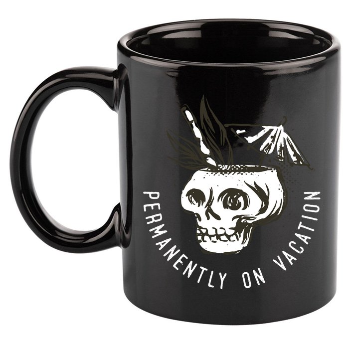 Permanently On Vacation 11oz C Handle Ceramic Mug