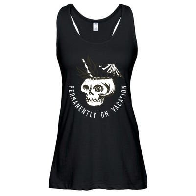 Permanently On Vacation Ladies Essential Flowy Tank