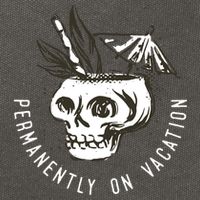 Permanently On Vacation Cotton Canvas Backpack