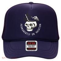 Permanently On Vacation High Crown Mesh Back Trucker Hat
