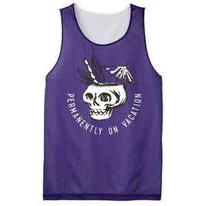 Permanently On Vacation Mesh Reversible Basketball Jersey Tank