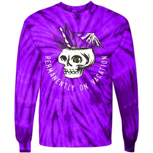 Permanently On Vacation Tie-Dye Long Sleeve Shirt