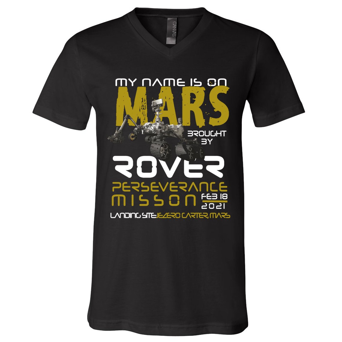 Perseverance Mars Rover Landing V-Neck T-Shirt