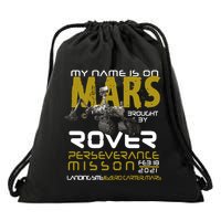 Perseverance Mars Rover Landing Drawstring Bag