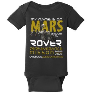 Perseverance Mars Rover Landing Baby Bodysuit