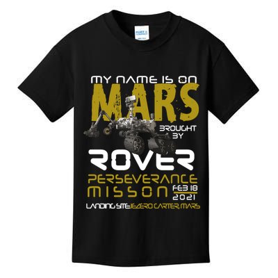 Perseverance Mars Rover Landing Kids T-Shirt