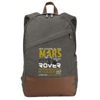 Perseverance Mars Rover Landing Cotton Canvas Backpack