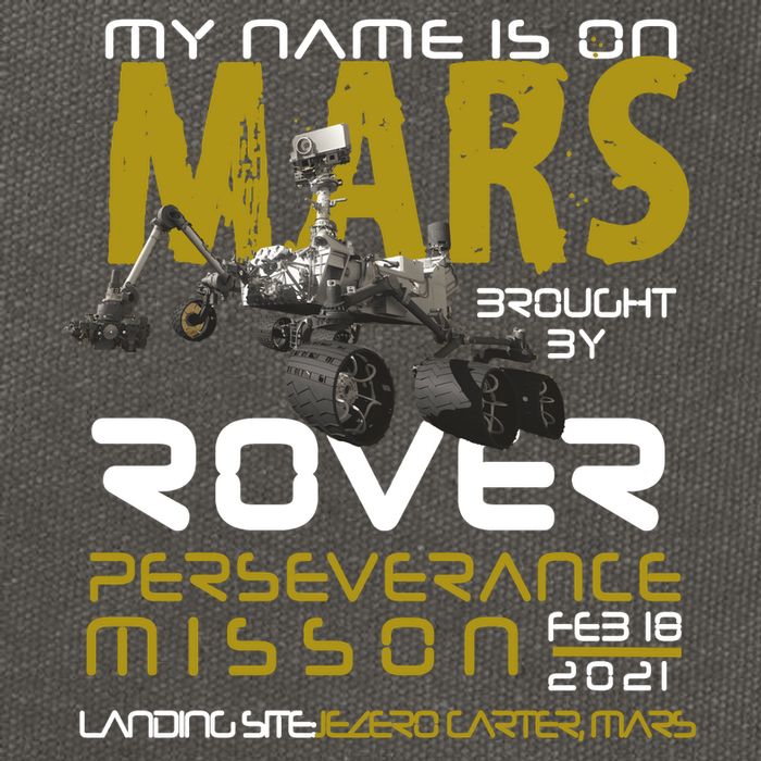 Perseverance Mars Rover Landing Cotton Canvas Backpack